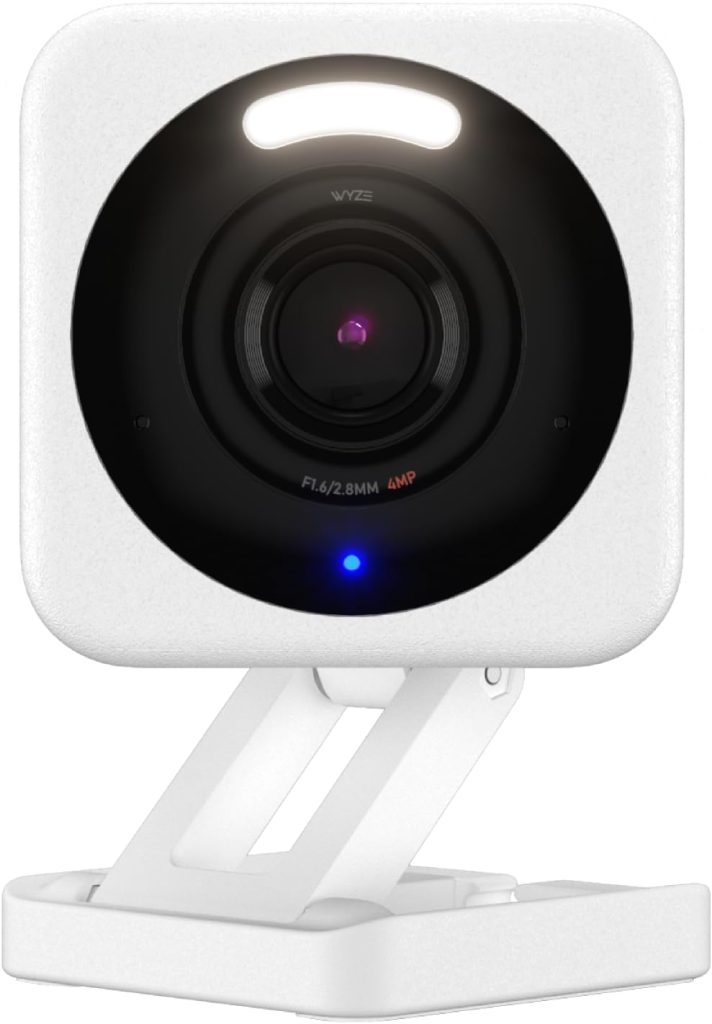 WYZE Cam v4 (Latest Model), 2.5K AI Security Camera, Indoor/Outdoor Cameras for Home Security, Baby Monitor & Pet Camera, Vibrant Color Night Vision, No Subscription Required, Free Expert Help