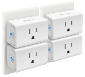 Kasa Smart Plug Mini 15A, Smart Home Wi-Fi Outlet Works with Alexa, Google Home, No Hub Required, UL Certified, 2.4G WiFi Only, 4-Pack(EP10P4) , White