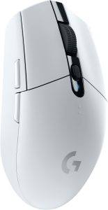 Logitech G305 Lightspeed Wireless Gaming Mouse, Hero Sensor, 12,000 DPI, Lightweight, 6 Programmable Buttons, 250h Battery, On-Board Memory, Compatible with PC, Mac - White