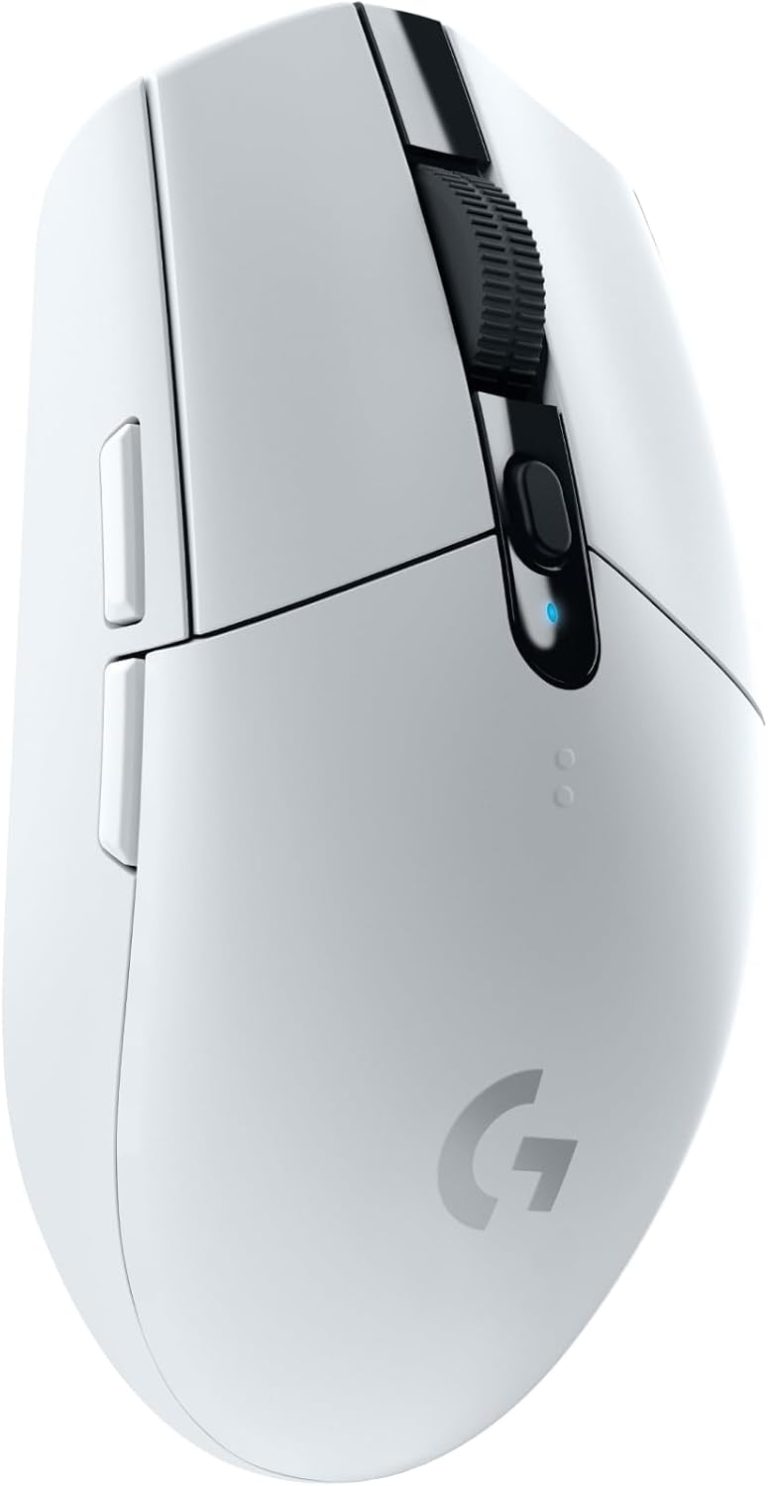 Logitech G305 Lightspeed Wireless Gaming Mouse, Hero Sensor, 12,000 DPI, Lightweight, 6 Programmable Buttons, 250h Battery, On-Board Memory, Compatible with PC, Mac - White
