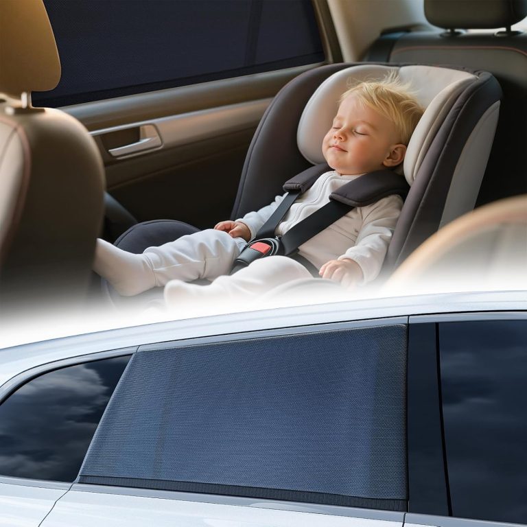 TRYSPACE Car Window Shades for Side Window 2-Pack, [Sun Protection, Enjoy Nature] Backseat Window Privacy Covers for Baby, Window Screens for Camping, Shade for Window for Kids, Car Accesories