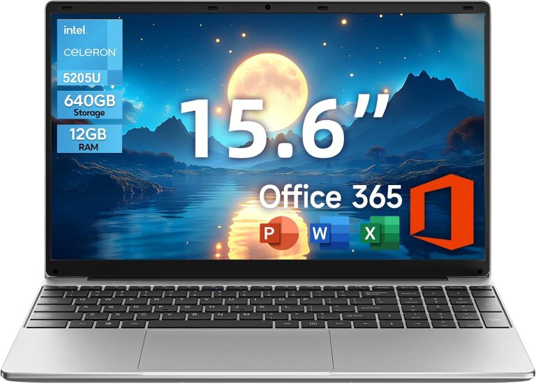 jumper Laptop, 12GB RAM 640GB ROM, Office 365-1 Year 5205U Processor, 15.6 Inch Computer, FHD IPS Screen, 38Wh Battery, 2 Stereo Speakers, Numeric Keyboard, HDMI, WIFI5, Type-C.